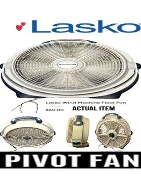 🛑 LASKO 🆒 FAN ➕WIND MACHINE Floor AIR CIRCULATOR Electric Speed 💸BUY NOW‼️